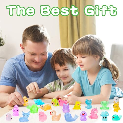 120PCS Glow in the Dark Mini Resin Animals 20 Styles of Luminous Ducks dinosaurswls Frogs and More Tiny Figurines for Fairy Garden Aquarium Terrarium Potted Plants Dollhouse Decor - style: 120Pcs-Animals Style 2