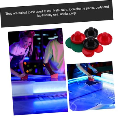 BESPORTBLE Tabletop Air Hockey Set Pucks Portable Mini Ice Hockey Game Accessories for Boys and Girls and Adults Complete 1 Set for Home Entertainment