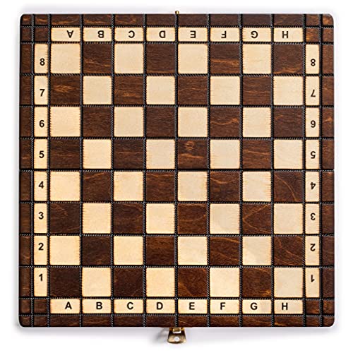 Husaria European International Chess Wooden Game Set, King's Classic - 11.3-Inch Small Size Chess Set with Folding Board and Felt Bottom Chessmen - size: 11.3 Inch Classic