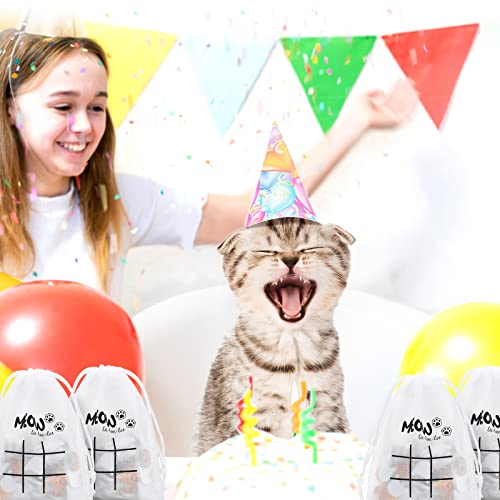 Sotiff 36 Sets Cat Tic Tac Toe Games for Kids Kitties Party Favors Cat Goody Bag Stuffers Classroom Exchange Gifts Outdoor Indoor Activities for Adults Kids School - style: Cat