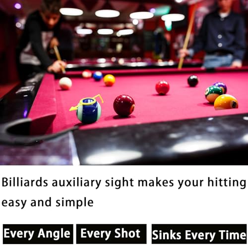 2Pack Billiards Aiming Trainer Billiards Accessories - color: black Yellow
