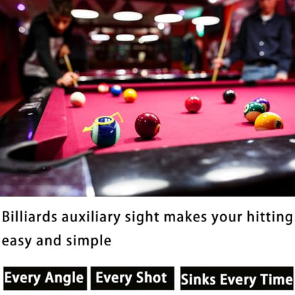 2Pack Billiards Aiming Trainer Billiards Accessories - color: black Yellow