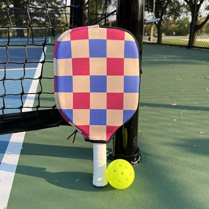 Racquet Inc Tennis Gifts Pickleball Paddle Cover Sleeve – Universal Fit for Standard Paddles, Neoprene Protective Case with Zipper, Pickleball Paddle Cover, Gift for Pickleball Players - color: Pickle Pop