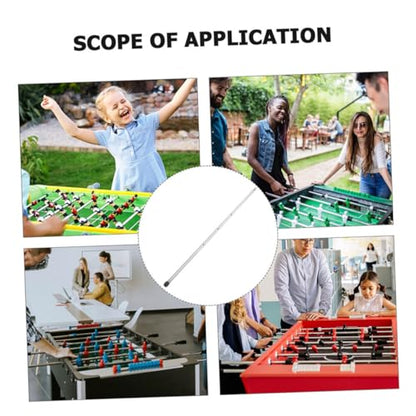BESPORTBLE 2pcs Soccer Machine Operation Poles Easy Install Foosball Replacement Rods for Table Soccer