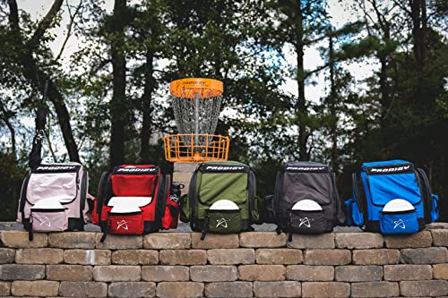 Prodigy Disc BP-1 V3 Disc Golf Backpack | Backpack Storage with 30+ Disc Capacity | Disc Golf Backpack Bag | Tear & Water Resistant | Golf Accessories for Men | Large Golf Disc Bags - color: Red