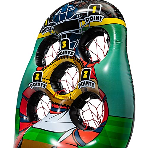 Franklin Sports Inflatable Target Toss Game - Kids Mini Throwing Game Set - Portable Indoor + Outdoor Toy Target - style: Baseball