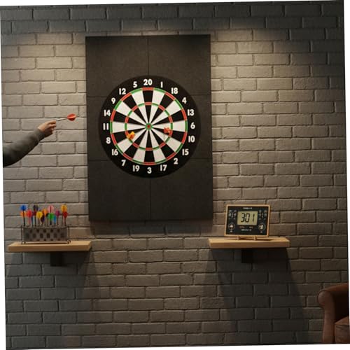 Dartboard Surround Dartboard Wall Protector, 60x90cm Thick Felt Darts Wall Protector with Adhesive Backing, Foldable and Cut-to-Fit Surround