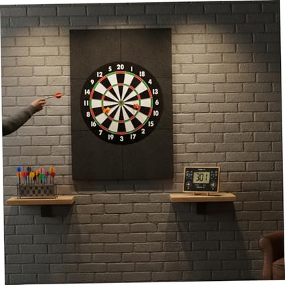 Dartboard Surround Dartboard Wall Protector, 60x90cm Thick Felt Darts Wall Protector with Adhesive Backing, Foldable and Cut-to-Fit Surround