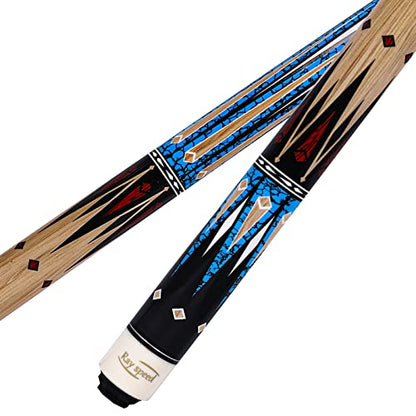 Pool Cue Stick with Hard Case Hardwood Canadian Maple Professional Billiard Pool Stick 58" 2-Pieces 19/20oz Pool Stick Set - color: CGB-500, size: 19 oz