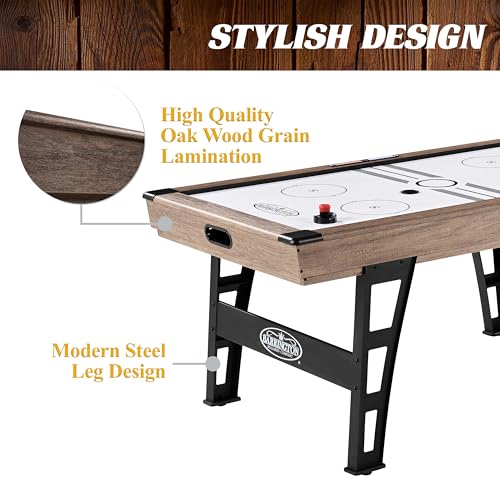 Barrington Billiards Air Hockey Table with Accessories, Perfect for Family Game Rooms | with Accessories - style: 6 Ft. Grant
