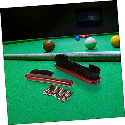 Abaodam Billiard Table Rail Brush Set Sturdy Pool Table Cleaning Brush Sturdy Bristles for Easy Maintenance