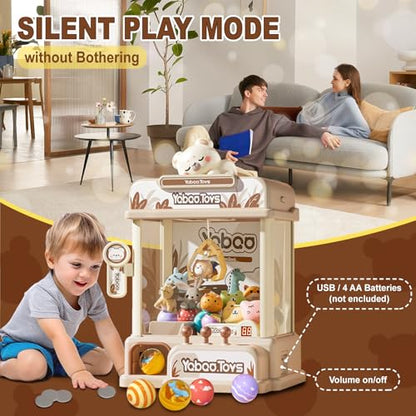 ORANGE OCEAN Large Claw Machine for Kids Girls Boys, Toy Claws Machine with Sound & Light, Vending Machine for 4 5 6 7 8 Years Old Girls, Idea Birthday Gifts for Kids Ages 3-5 4-6 4-8 - style: Bears