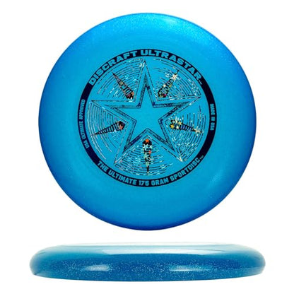 Discraft Ultrastar Ultimate Discs 1 & 2 Packs, Standard Size, for Competitive & Casual Play - color: Blue Sparkle