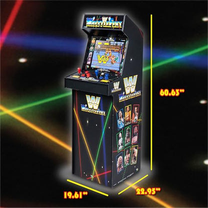 Arcade Classics - WWE Ultra Series Game Machine, 5 Games, 17" Liquid Crystal Screen - Indoor Cabinet, Retro, Gaming Console, Basement Decoration, Man Cave - style: WWE Ultra Series