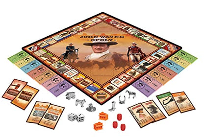 MasterPieces Opoly Board Games - John Wayne Opoly - Officially Licensed Board Games for Adults, Kids, & Family