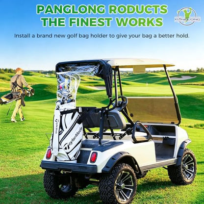 Panglong 2 Seat DS Golf Cart Bag Holder with Screws, Golf Bag Attachment for 1987-Up Club Car DS 2 Seat Models, OEM #1013935
