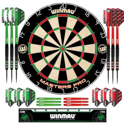 Winmau Masters Pro Dartboard - PDC Tournament Dart Board with High-Density Sisal & Ultra-Thin Wire System - Available as Board Set or Cabinet Set with Steel Tip Darts - style: Dartboard