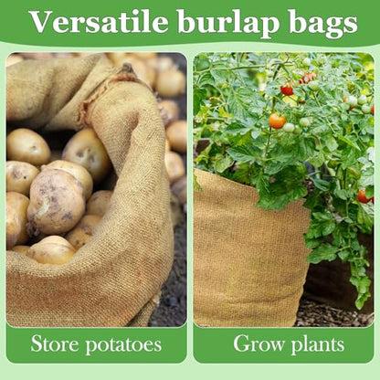 CWLAKON 6 Pack Large Burlap Potato Sack Race Bags for Kids Adults, Field Day Family Reunion 4th of July Easter Halloween Game, Outdoor Camping Picnic Birthday Party Outside Yard Lawn Carnival Games - size: Pack of 6 Burlap