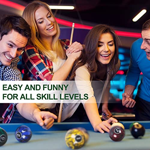 Billiard Balls Set Pool Table Balls Marble-Swirl & Classic Style 16 Ball Set - style: Tournament Dark Marble