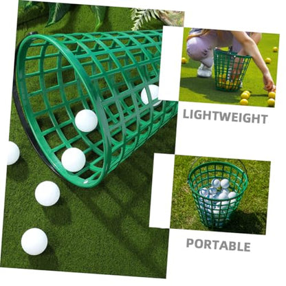 Luxshiny 2pcs Golf Storage Basket Lightweight Plastic Holder for Collecting and Storing up Outdoor Sports - size: 25.00X25.00X14.00CM