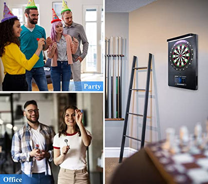 M2 Electronic Dart Machine Online Soft Tip Dartboard for Adults | 15.5"Highgrade Nylon Target,11.6"Touch Screen,Fast Automatic Scoring,17 Games,Network Battle Ranking，For Bar Man Cave