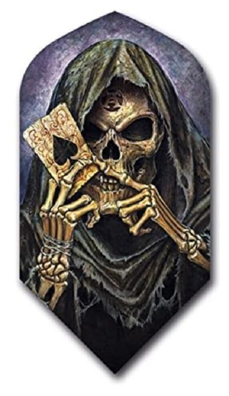 US Darts 3 Sets (9 Flights) Alchemy Grim Reaper Slim Dart Flights - 100 Micron - Ex-Tough