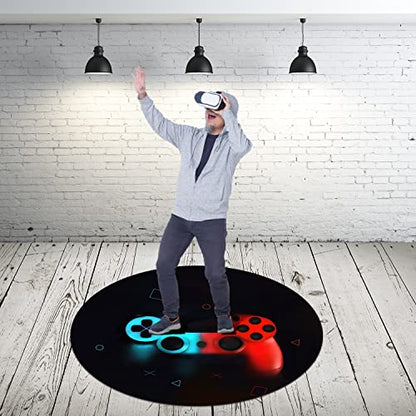 Generic Gaming Chair Mat for Hardwood Floor, Non-Slip Round Office Chair Mat, 47" x 1", Red - color: Gaming03