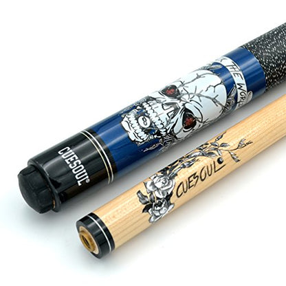 CUESOUL 58 inch 1/2 Maple Pool Cue Stick Kit-Rockin Series - color: G306, size: 21oz