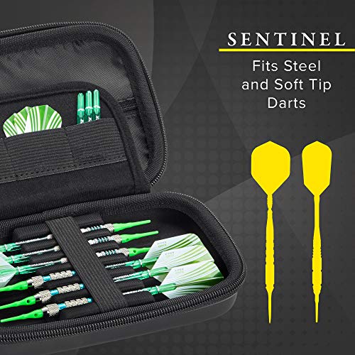 Casemaster Sentinel 6 Dart Case, Black Zipper - color: Black