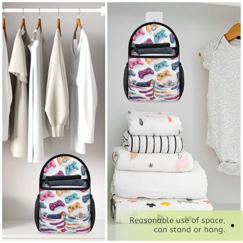 Wall Hanging Organizer Bag Gaming Consoles Wall Hanging Storage Bag with Pockets Wall Organizer Storage for Kitchen, Bedroom, Bathroom, RV Camper - size: 1 PCS