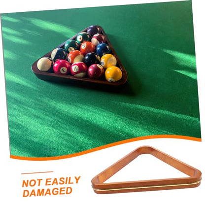 Billiard Ball Storage Rack Durable Triangle Pool Table Holder for Standard Balls for and Tournaments Organizes Billiards Accessories