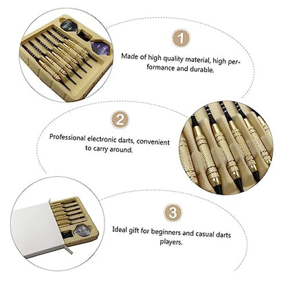 12-Pack Soft Tip Electronic Darts Set Safe Dart Accessories for Recreational Sports