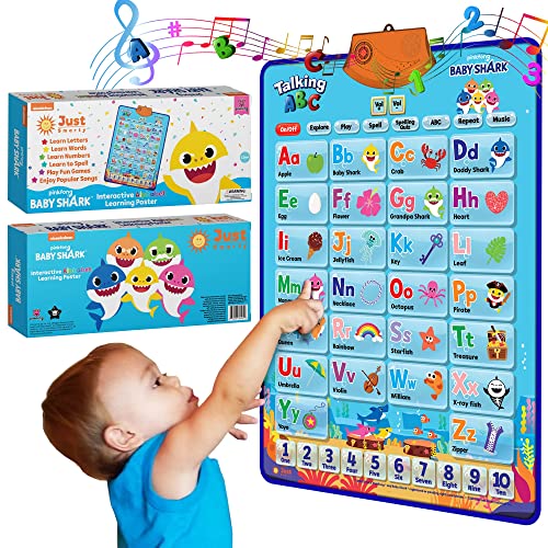 Baby Shark Alphabet & Number Learning Toys by Pinkfong, Educational Toddler Gift Set for Ages 1-3, Musical Mat, ABC Poster, Room Decor, Activities & Games, Baby Shark Toys for Boys & Girls Ages 2-4 | Educational Toddler Musical Mat, ABC Poster, Room Decor
