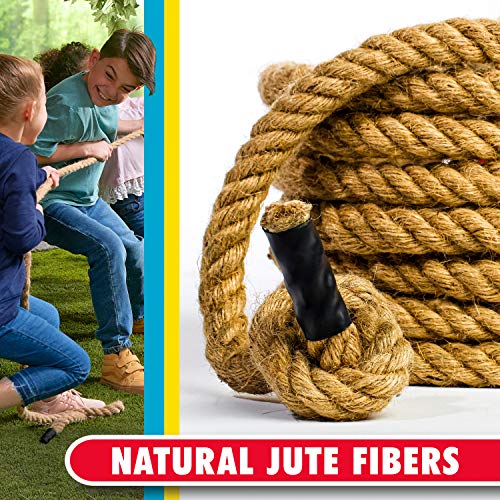 Franklin Field Day Tug of War Rope with Flag for Kids and Adults - Perfect for Team Building - 20ft Long