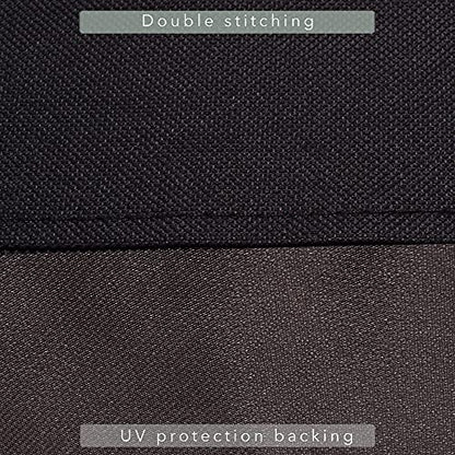 7/8/9FT Heavy Duty 600D Polyester Canvas Billiard Pool Table Cover(7 Colors Available) (Black, 8-Foot) - color: Black, size: 8-Foot