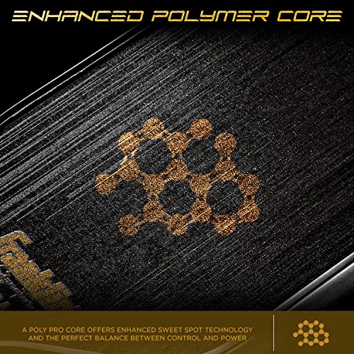 Franklin Sports Pro Pickleball Paddles-Signature Series STK Carbon Fiber-Pickleball USAPA Approved-Polypropylene Core