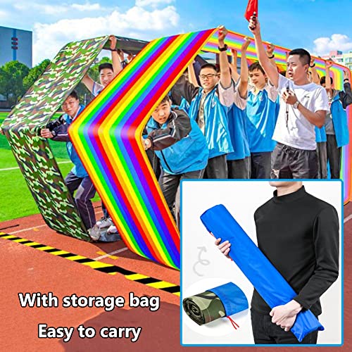 2 PCS Adult Kids Teamwork Game Playing Run Mat, Fun Group Activity Group Learning Activity Racing Game Equipment (Size : Kids-4M/13FT)