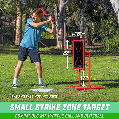 GoSports Baseball Strike Zone Target for Plastic Balls - Compatible with Blitzball and Wiffle Ball - style: Small 22" x 18"