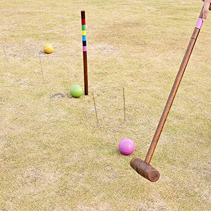 Regulation Size Croquet Wickets, 9 Colorful Square Arrow Wickets - 8.1" x 6.3" Replacement Set for Six Players Croquet Sets - size: Regulation Size