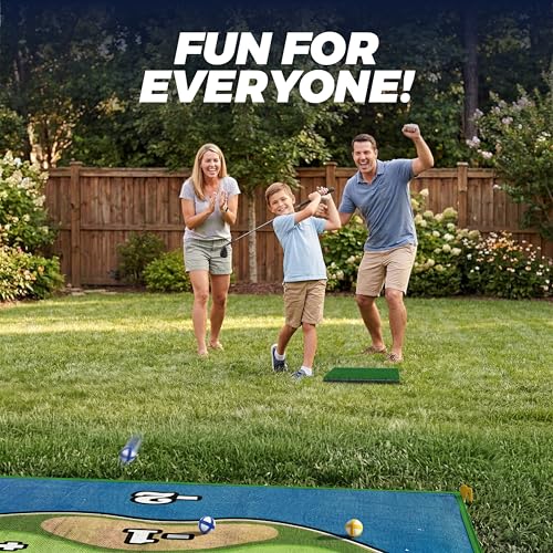 TOY Life Golf Chipping Game Set –Golf Sticky Battle Mat with 20 Sticky Balls & Hitting Mat, Fun Backyard Chip Game for Adults & Kids, Indoor/Outdoor Play - style: Golf Island Style