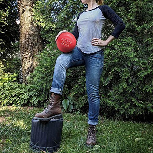 Foam Dodgeball Set - Soft Skin, Low Bounce, Set of 6 with Mesh Storage Bag for Kids and Adults - style: 7 Inch