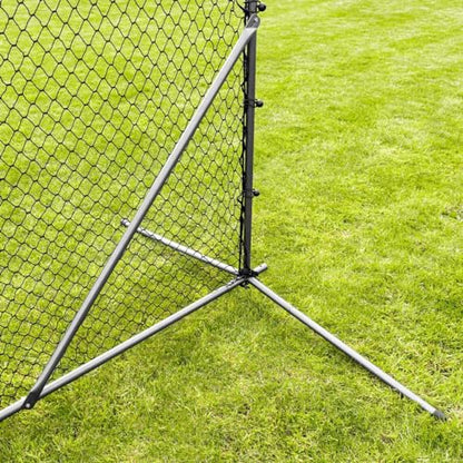 Stop that Ball™ Backstop Net Systems | Multi-Sport Ball Stop Net & Posts | Pop-Up, Freestanding & Socketed Options [7 Sizes] - size: 30ft, style: Freestanding