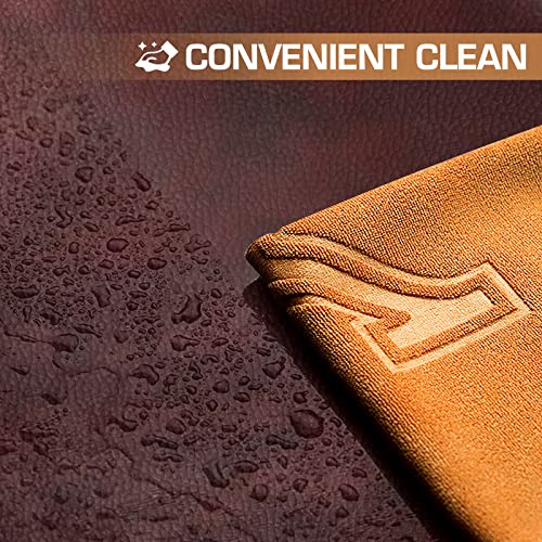 Pool Table Cover 8 Feet Leather/Brown/Waterproof Billiard Table Covers, 8ft Pool Table Covers Outdoor for Billiard Pool Table