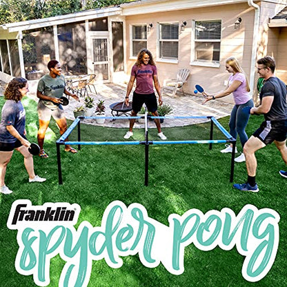 Franklin Sports Spyder Pong Tennis - Table Tennis, Volleyball + 4 Square - Includes Net, Table, Paddles + Ball - style: Spyder Pong Set