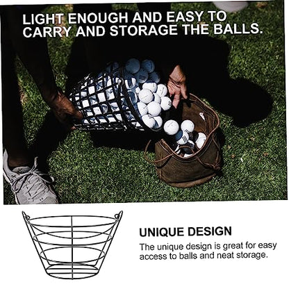 Golf Ball Holder Storage Baskets Metal Wire Ball Carrying Tray for Outdoor