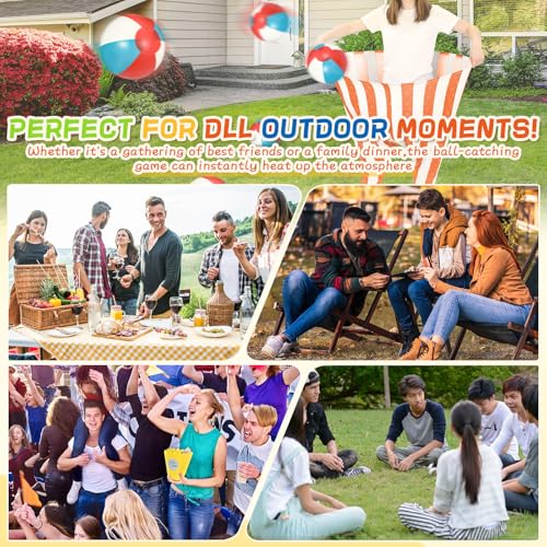 Ceenna 8 Sets Granny Pants Outdoor Game, Hilarious Inflatable Ball Relay Set Giant Pant Toss Set with Granny Giant Stretchy Pants, Balls and Pump, Team Relay Family Reunion Party Field Game Kit