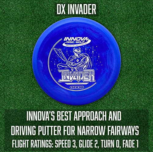 Innova Disc Golf Set 5 Disc Set Includes Disc Golf Driver, Mid-Range,Disc Golf Putter - Innova Star Destroyer, DX Dragon, Disc Golf Discs, Frisbee Golf Discs Set, PDGA Approved Colors Will Vary