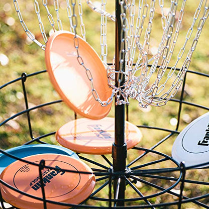 Franklin Sports Disc Golf Discs Set - Disc Golf Equipment Starter Set - style: Orange/Blue/White