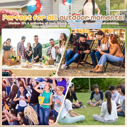 Granny Pants Outdoor Game, Hilarious Inflatable Ball Relay Set with Granny Giant Stretchy Pants, Balls and Pump, Team Relay Family Reunion Party Field Game Set - color: Warm