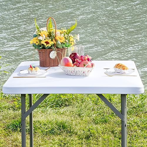 Square Fitted Table Cover Elastic Tablecloth Stretch Spandex Table Top Cover Table Topper Cap for Dining Kitchen Home Party White 34X34 Inch - color: White, size: 34" x 34" (Square)